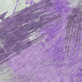 Piper Looms Chantille Modern ACN1711 Purple Machine Washable Area Rug Swatch Image