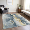 Piper Looms Chantille Abstract ACN1712 Graphite Machine Washable Area Rug Lifestyle Image Feature