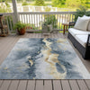 Piper Looms Chantille Abstract ACN1712 Graphite Machine Washable Area Rug Outdoor Lifestyle Image Feature