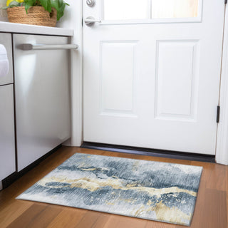 Piper Looms Chantille Abstract ACN1712 Graphite Machine Washable Area Rug Scatter Lifestyle Image Feature