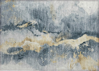 Piper Looms Chantille Abstract ACN1712 Graphite Machine Washable Area Rug Scatter Main Image