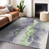 Piper Looms Chantille Abstract ACN1712 Lavender Machine Washable Area Rug Lifestyle Image Feature