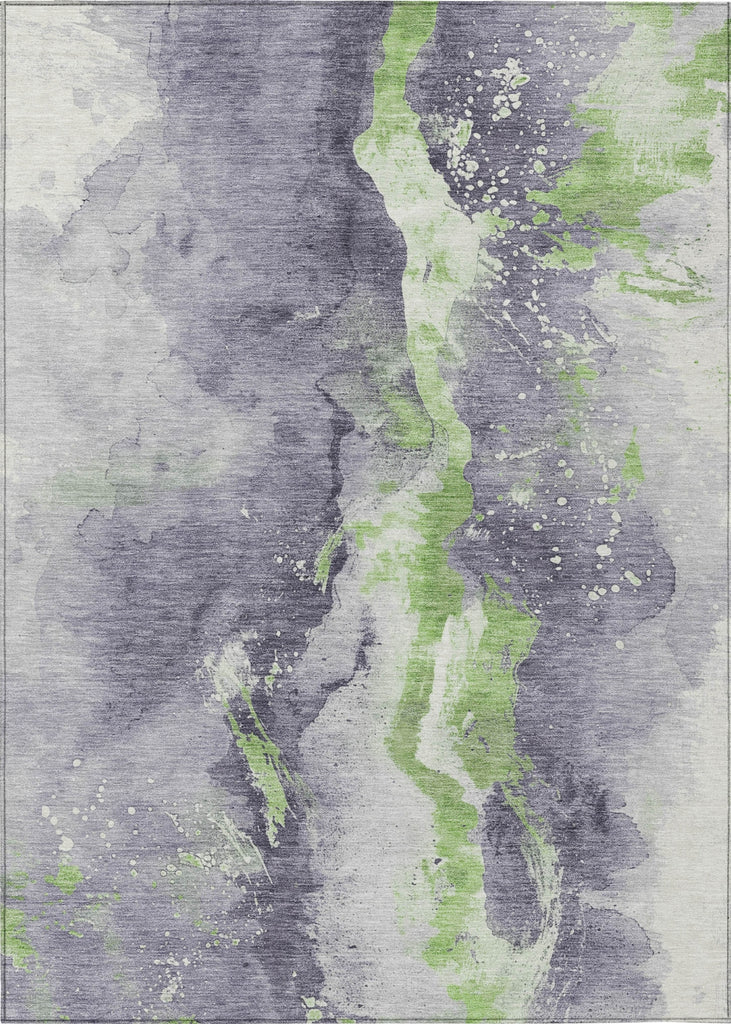 Piper Looms Chantille Abstract ACN1712 Lavender Machine Washable Area Rug main image