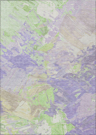Piper Looms Chantille Abstract ACN1713 Lavender Machine Washable Area Rug main image