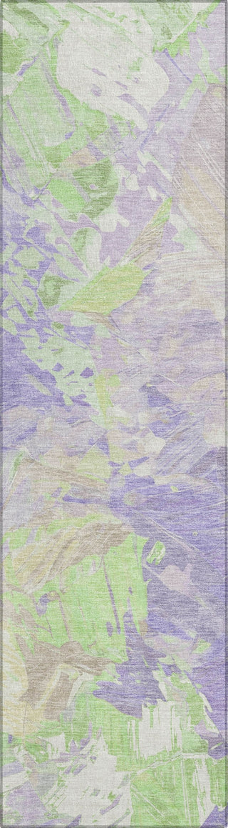 Piper Looms Chantille Abstract ACN1713 Lavender Machine Washable Area Rug Runner Main Image