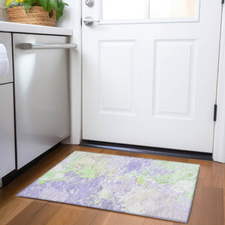 Piper Looms Chantille Abstract ACN1713 Lavender Machine Washable Area Rug Scatter Lifestyle Image Feature