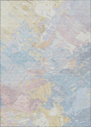 Piper Looms Chantille Abstract ACN1713 Sky Machine Washable Area Rug main image