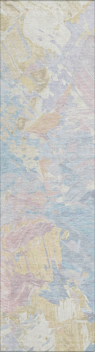 Piper Looms Chantille Abstract ACN1713 Sky Machine Washable Area Rug Runner Main Image