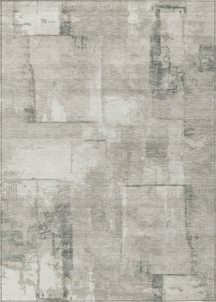 Piper Looms Chantille Geometric ACN1714 Beige Machine Washable Area Rug main image