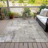 Piper Looms Chantille Geometric ACN1714 Beige Machine Washable Area Rug Outdoor Lifestyle Image Feature