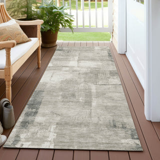 Piper Looms Chantille Geometric ACN1714 Beige Machine Washable Area Rug Runner Outdoor Lifestyle Image Feature