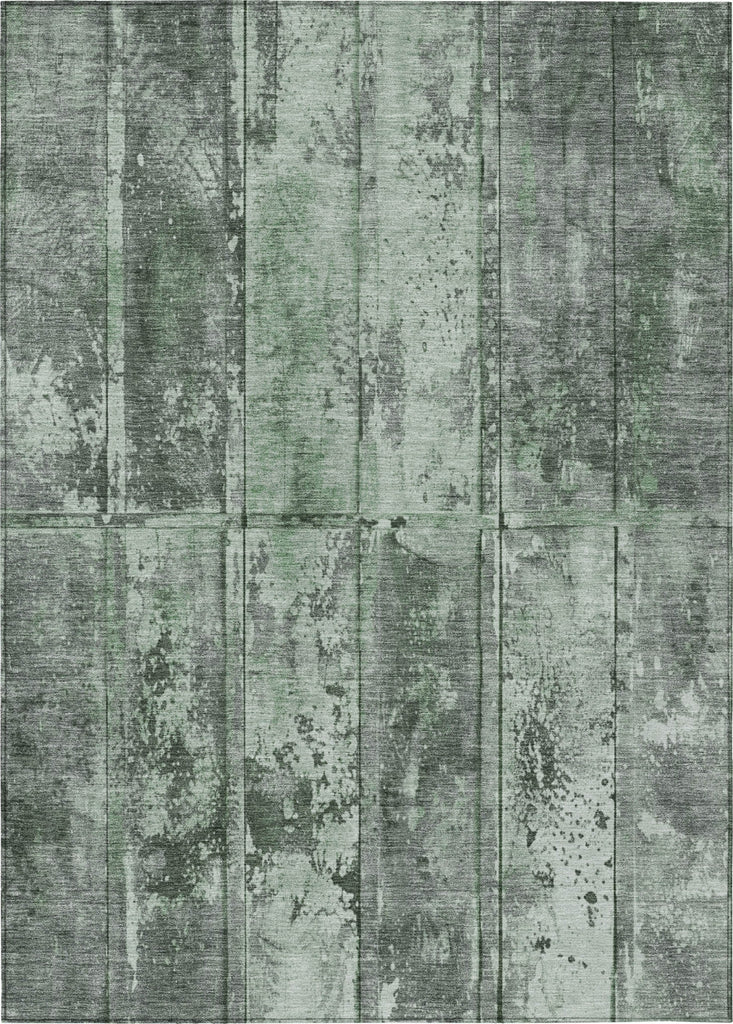 Piper Looms Chantille Stripes ACN1715 Green Machine Washable Area Rug main image