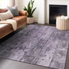 Piper Looms Chantille Stripes ACN1715 Purple Machine Washable Area Rug Lifestyle Image Feature