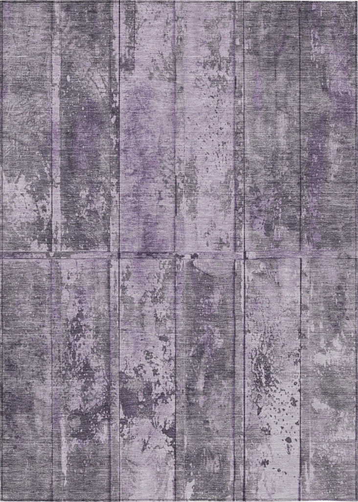 Piper Looms Chantille Stripes ACN1715 Purple Machine Washable Area Rug main image