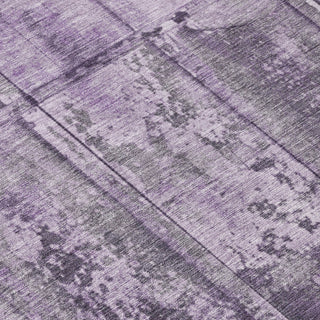 Piper Looms Chantille Stripes ACN1715 Purple Machine Washable Area Rug Swatch Image