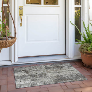 Piper Looms Chantille Stripes ACN1715 Taupe Machine Washable Area Rug Scatter Outdoor Lifestyle Image Feature