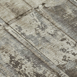 Piper Looms Chantille Stripes ACN1715 Taupe Machine Washable Area Rug Swatch Image