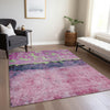 Piper Looms Chantille Abstract ACN1716 Blush Machine Washable Area Rug Lifestyle Image Feature