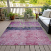 Piper Looms Chantille Abstract ACN1716 Blush Machine Washable Area Rug Outdoor Lifestyle Image Feature