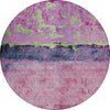 Piper Looms Chantille Abstract ACN1716 Blush Machine Washable Area Rug Round Main Image