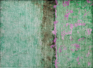 Piper Looms Chantille Abstract ACN1716 Green Machine Washable Area Rug Scatter Main Image