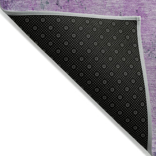 Piper Looms Chantille Abstract ACN1716 Plum Machine Washable Area Rug Backing Image