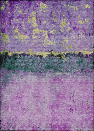 Piper Looms Chantille Abstract ACN1716 Plum Machine Washable Area Rug main image