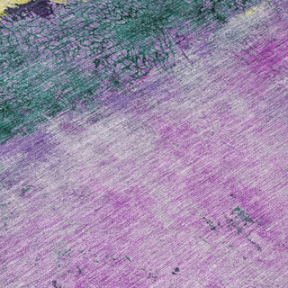 Piper Looms Chantille Abstract ACN1716 Plum Machine Washable Area Rug Swatch Image