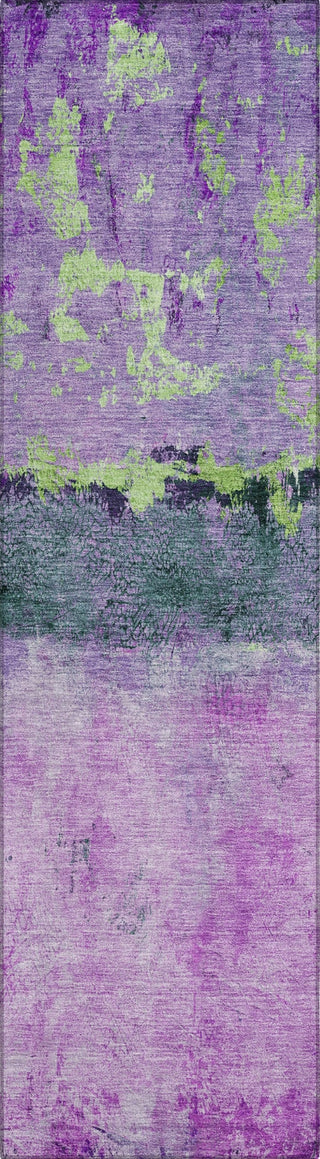Piper Looms Chantille Abstract ACN1716 Purple Machine Washable Area Rug Runner Main Image