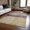 Piper Looms Chantille Abstract ACN1716 Salmon Machine Washable Area Rug Lifestyle Image Feature