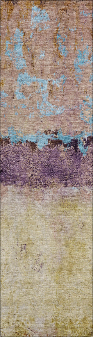 Piper Looms Chantille Abstract ACN1716 Salmon Machine Washable Area Rug Runner Main Image