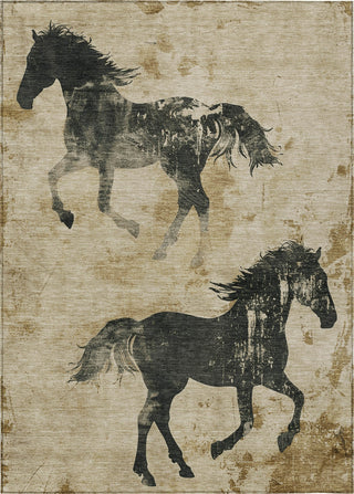 Piper Looms Chantille Animal ACN1717 Beige Machine Washable Area Rug main image