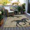 Piper Looms Chantille Animal ACN1717 Beige Machine Washable Area Rug Outdoor Lifestyle Image Feature