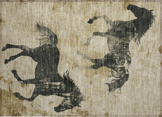 Piper Looms Chantille Animal ACN1717 Beige Machine Washable Area Rug Scatter Main Image