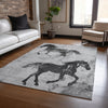Piper Looms Chantille Animal ACN1717 Gray Machine Washable Area Rug Lifestyle Image Feature