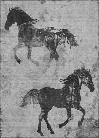 Piper Looms Chantille Animal ACN1717 Gray Machine Washable Area Rug main image