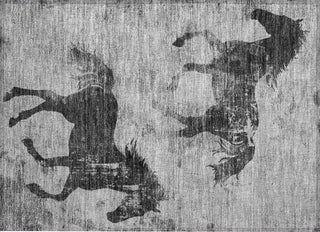 Piper Looms Chantille Animal ACN1717 Gray Machine Washable Area Rug Scatter Main Image