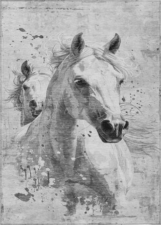 Piper Looms Chantille Animal ACN1719 Gray Machine Washable Area Rug main image