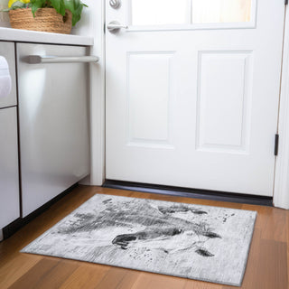 Piper Looms Chantille Animal ACN1719 Gray Machine Washable Area Rug Scatter Lifestyle Image Feature