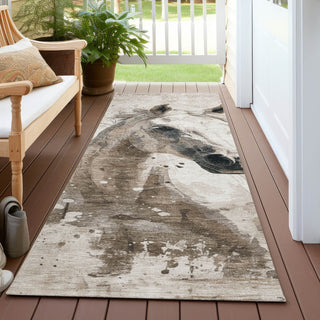 Piper Looms Chantille Animal ACN1719 Ivory Machine Washable Area Rug Runner Outdoor Lifestyle Image Feature