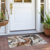 Piper Looms Chantille Animal ACN1720 Beige Machine Washable Area Rug Scatter Outdoor Lifestyle Image Feature