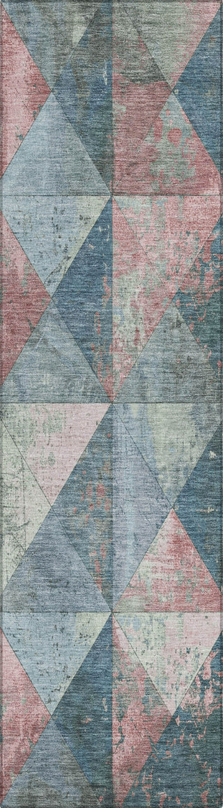 Piper Looms Chantille Geometric ACN1721 Denim Machine Washable Area Rug Runner Main Image