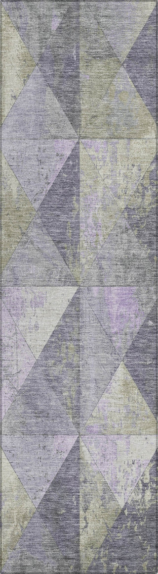 Piper Looms Chantille Geometric ACN1721 Lavender Machine Washable Area Rug Runner Main Image