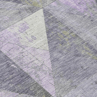 Piper Looms Chantille Geometric ACN1721 Lavender Machine Washable Area Rug Swatch Image