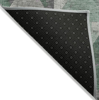 Piper Looms Chantille Geometric ACN1721 Sage Machine Washable Area Rug Backing Image
