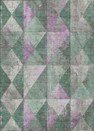 Piper Looms Chantille Geometric ACN1721 Sage Machine Washable Area Rug main image
