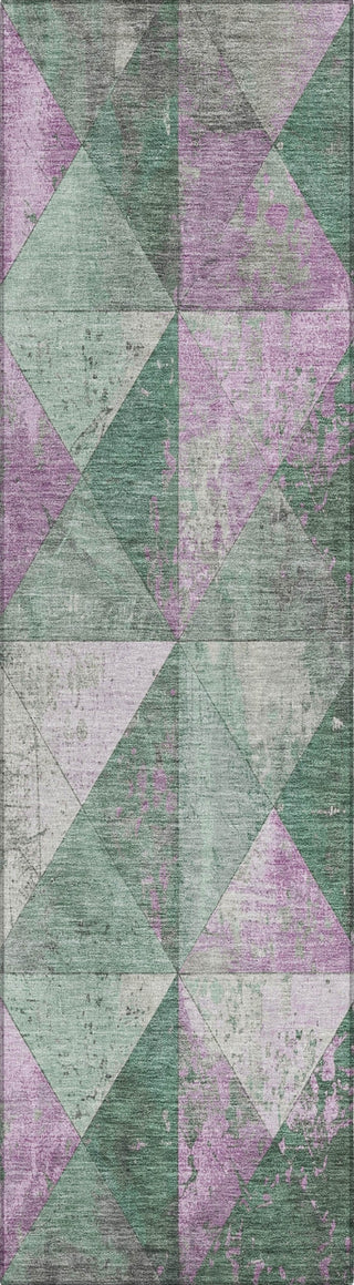 Piper Looms Chantille Geometric ACN1721 Sage Machine Washable Area Rug Runner Main Image