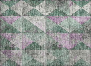 Piper Looms Chantille Geometric ACN1721 Sage Machine Washable Area Rug Scatter Main Image