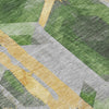 Piper Looms Chantille Geometric ACN1722 Green Machine Washable Area Rug Swatch Image