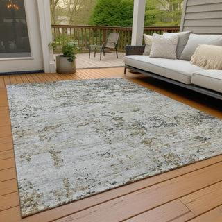 Piper Looms Chantille Modern ACN1723 Beige Machine Washable Area Rug Outdoor Lifestyle Image Feature